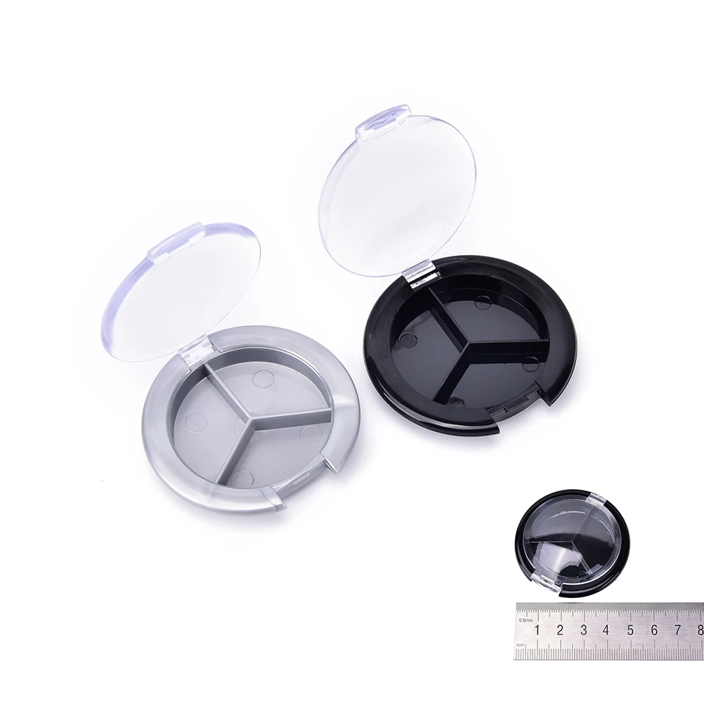 

1PCS Mini Plastic Empty Eyeshadow Case Palette Single Case Round Jar Powder Cosmetics Compact Container DIY Makeup Tool