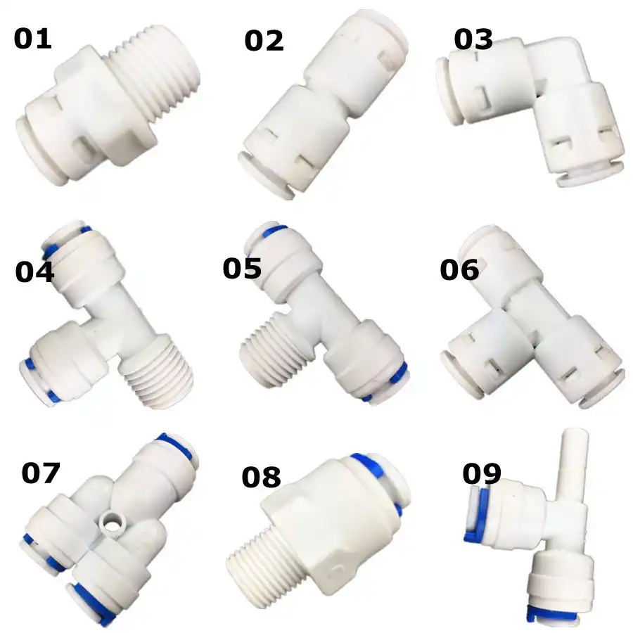 1//4-Inch Type T Quick Connect Aquarium RO Water Male BSP and Tube Connect Pack of 5