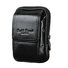Для мужчин пояса из натуральной кожи воловьей поясная ремень Хип бум поясная сумка путешествия сотовый/мобильный чехол для телефона портсигар