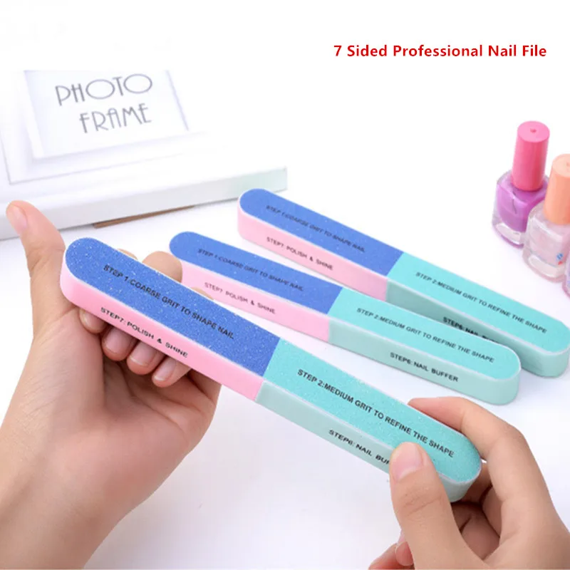 

Sides Professional Nail File Buffer Block Shine Polish Sanding Emery Board Grit Manicure Care Pedicure Nail Art Tool