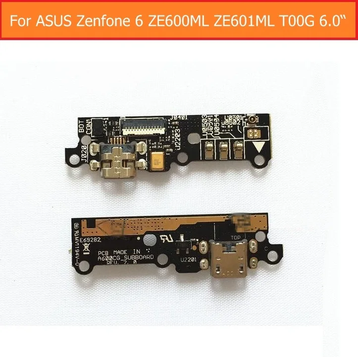 Горячая продажа USB зарядка микрофон PCB разъем ПОРТ Jack плата для Asus Zenfone 6 ZE600ML ZE601ML