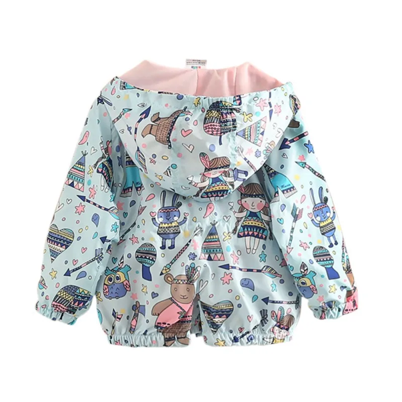 Cuteосень; пальто для маленьких девочек; детская верхняя одежда с рисунком; куртка; плащ; Новое поступление
