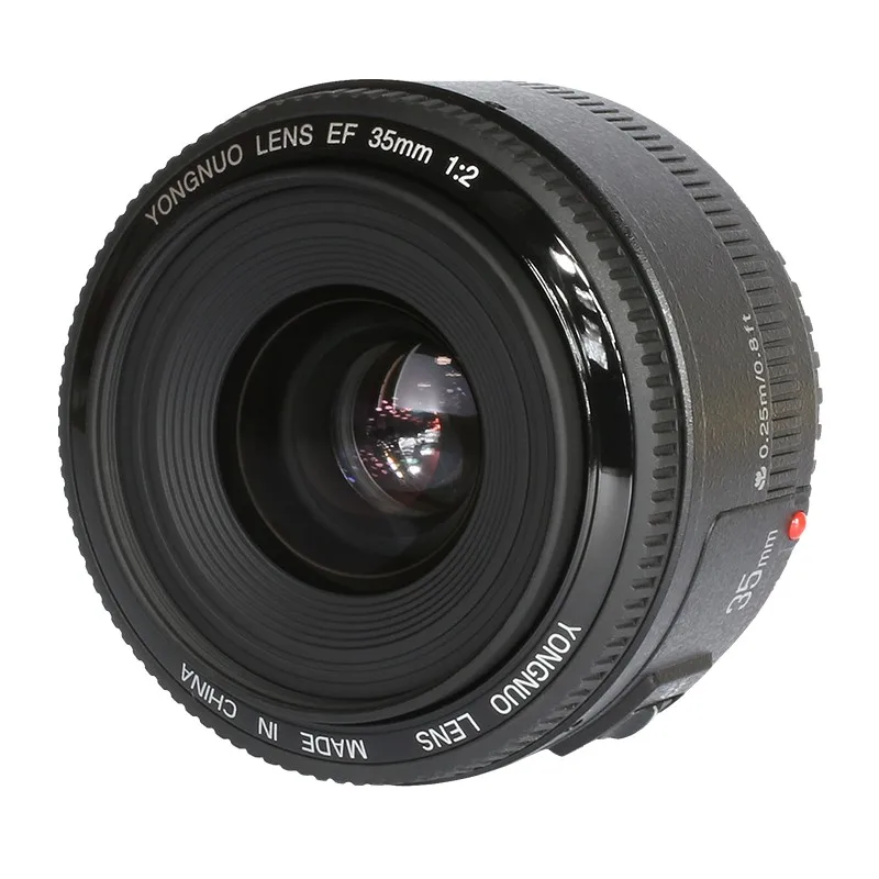 YONGNUO YN 35 мм F2 Камера объектив 1:2 AF/MF широкоугольный объектив с фиксированным/автоматическим фокусом для Nikon для Canon