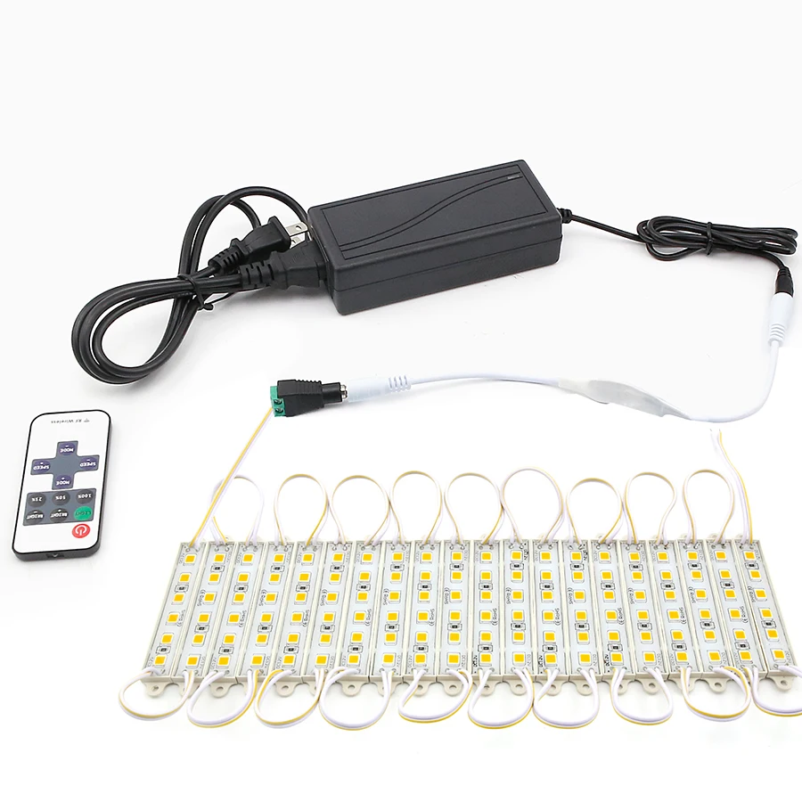 Суперяркий SMD 5054 светодиодный модуль 6 светодиодный s DC12V водонепроницаемый магазин оконные светильники Светодиодный модуль рекламы огни