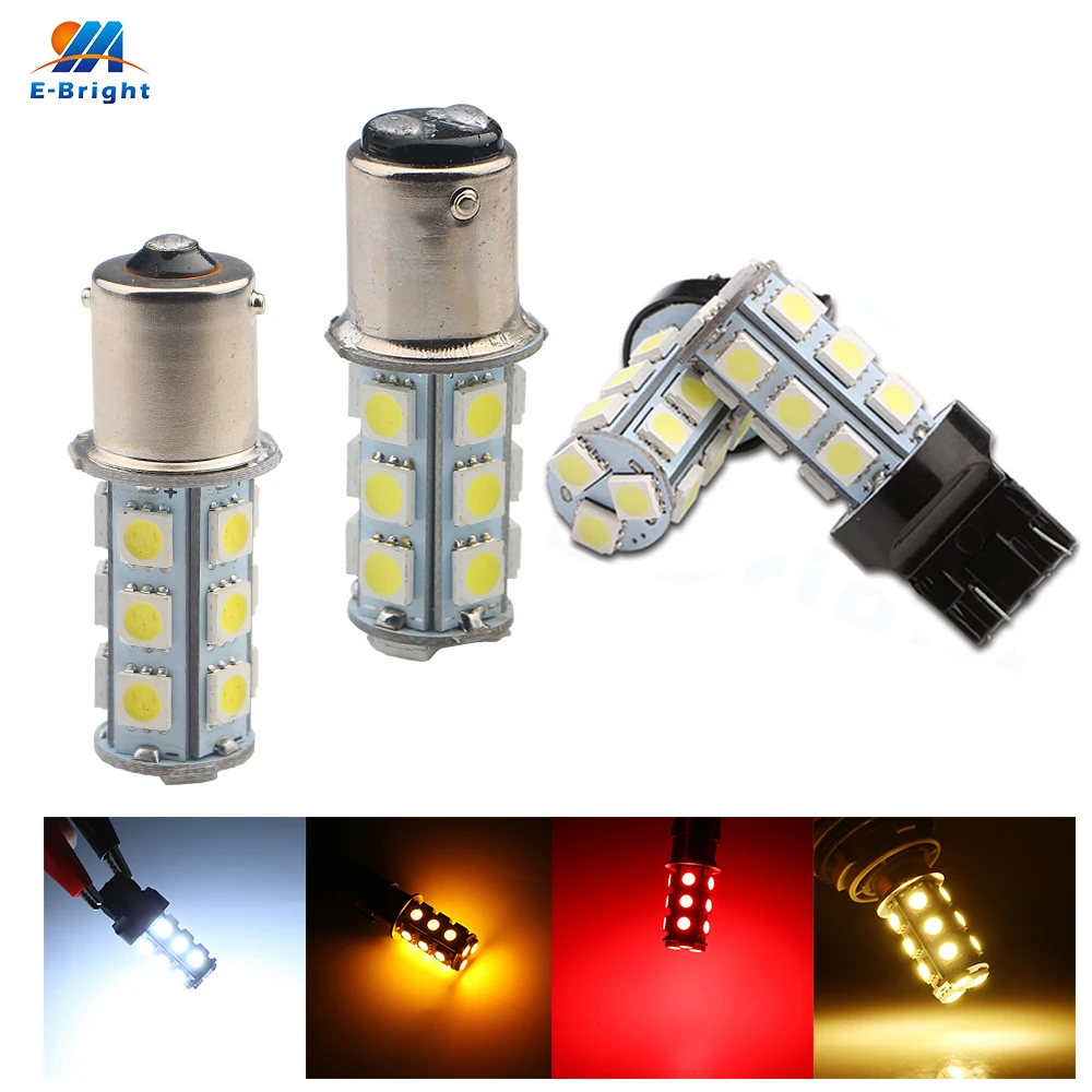 

60pcs White 8000K 5050 18 SMD LED 1156 1157 3156 3157 7440 7443 Auto Turn Signals Parking Light Bulbs Replacement