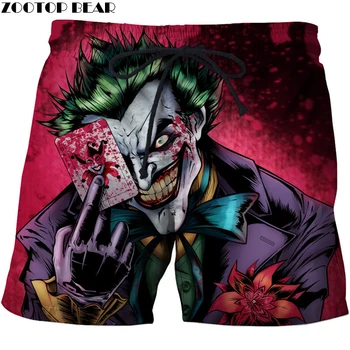 

Joker Poker 3D Printed Summer Surfing Beach Shorts Masculino Men Travel Board Shorts Anime Shorts Quick mmm Vacation Streetwear
