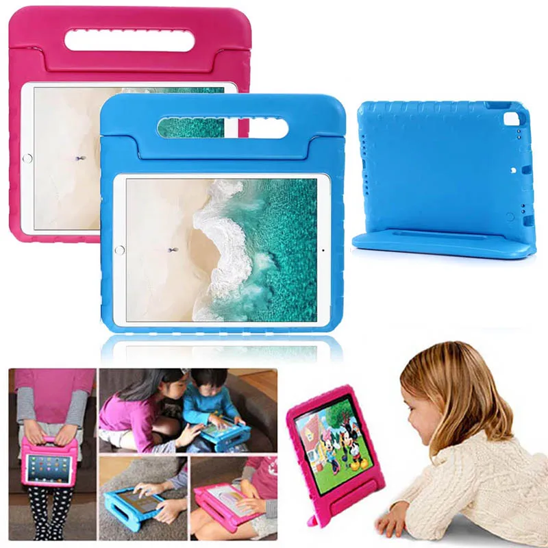 Kid Children Safe Rugged Proof Foam Case Handle Stand For Apple iPad Pro 10.5 2017 Thick EVA foam Kids Shockproof Case Cover (4)