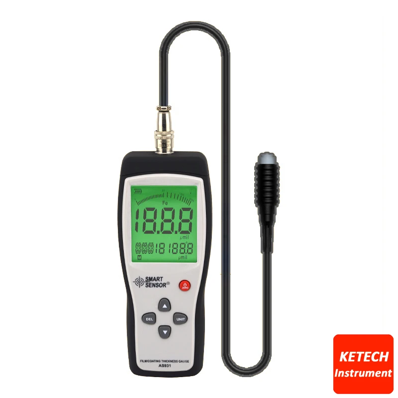 

Portable Film Coating Thickness Gauge 0~1800um AS931