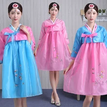 Новое дизайнерское модное традиционное корейское платье с вышивкой для женщин Корейский ханбок платье старинная одежда Роскошная Корейская ханбок