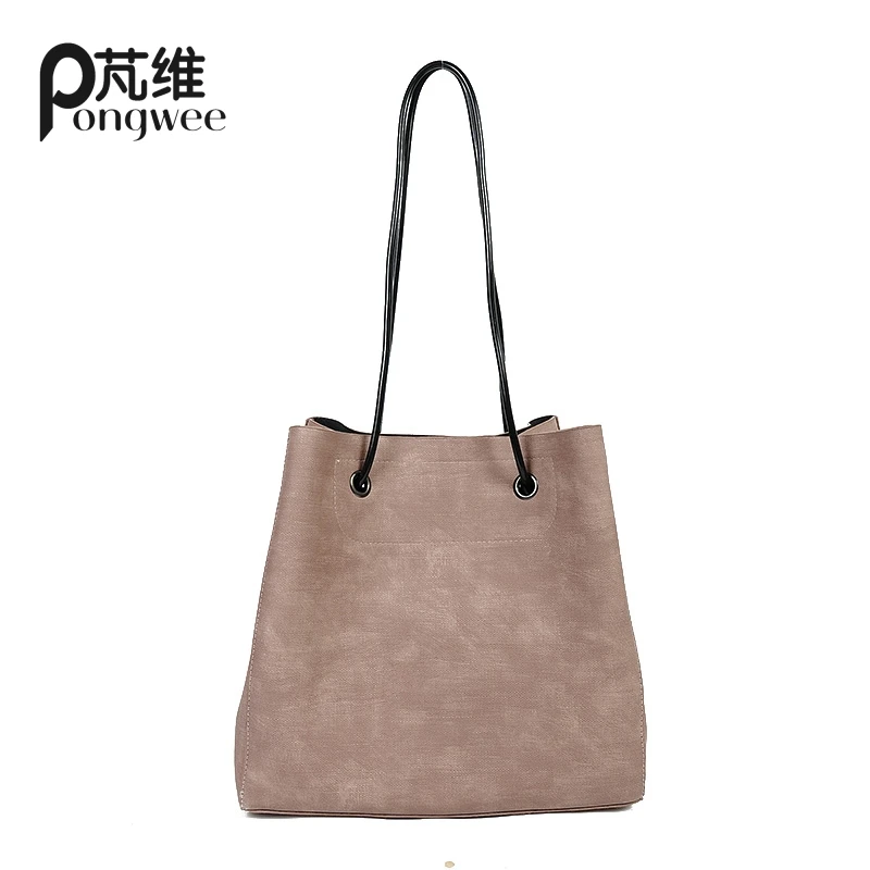 

PONGWEE New Hot Women's Shoulder Handbag Female Tote Bag Floral Print Beach Bags Girls Good Quality Handbag Bolsa Feminina