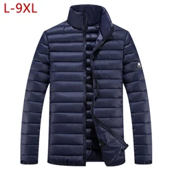 Plus Size 9XL Short Warm Thick Outwear Softshell Men's Winter Jacket Male Coat Ultralight Down Parkas Overcoat 5XL 6XL 7XL 8XL Plus Size 9XL Short Warm Thick Outwear Softshell Men's Winter Jacket Male Coat Ultralight Down Parkas Overcoat 5XL 6XL 7XL 8XL