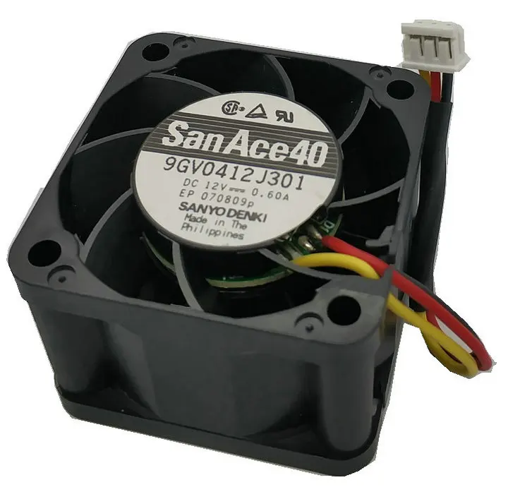 Sanyo 4 см 4028 12 v 0.6a 9GV0412J301 40x40x28mm 3 проводное охлаждение вентилятор