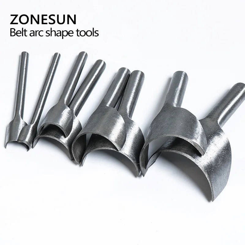 ZONESUN DIY 8 шт. 10 50 мм кожаный полукруглый режущий инструмент для ремня форма кромки