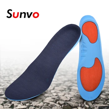 

Sunvo Arch Support Sports Orthotic Shoe Pad Soft Gel Shock Absorption Deodorant Insoles Pain Relief Insert Pads for Men Women
