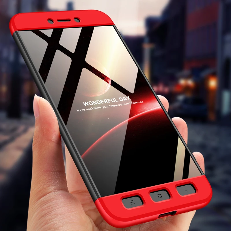 

GKK 3 in 1 Case for Xiaomi Redmi Go Case 360 Full Protection Shockproof Matte Hard Back Cover for Xiaomi Redmi Go Case Coque