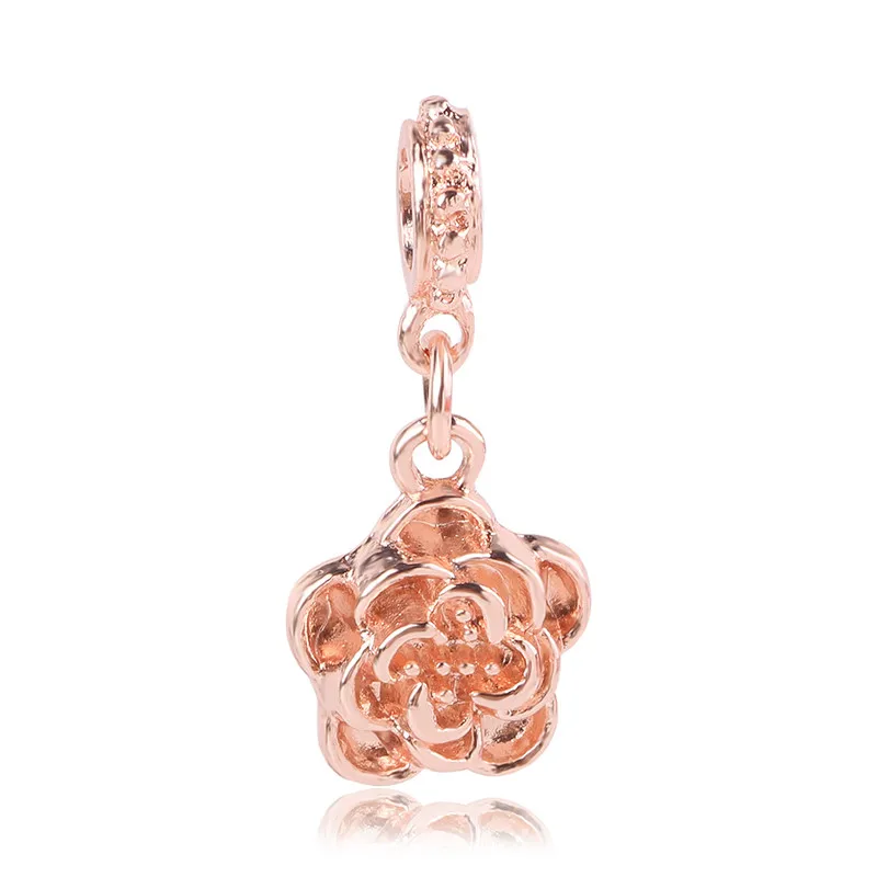 AIFEILI, индивидуальный браслет, подарок, ювелирные изделия, европейская подвеска, серия, Подходит для Pandora, шарм, бусины из розового золота, для мамы - Цвет: X482