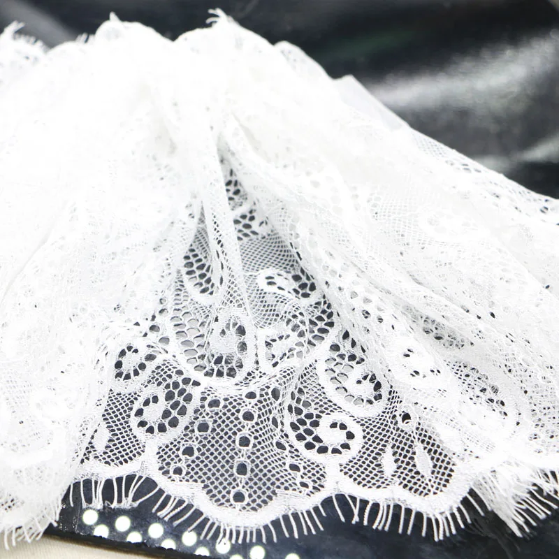 

Hybrid random deliveryWhite unilateral curved eyelashes lace lace trim DIY garment accessories lace 35CM