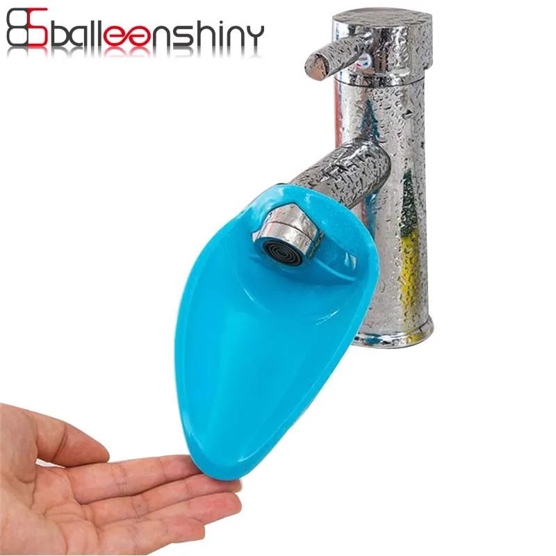BalleenShiny Silicone Sink Faucet Extender For Kids Guiding Washing Hands Easy Baby Hand Washing Kitchen Bathroom Accessories