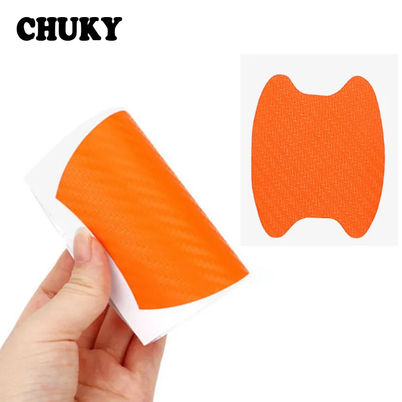 CHUKY Car Exterior Door Handle Carbon Fiber Stickers Scratchproof Protective Membrane For Opel Astra J H corsa Kia Ceed Sorento |