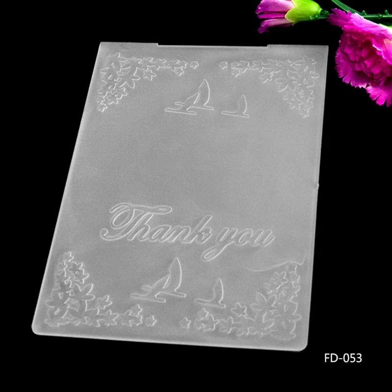 AZSG Scrapbook &quotThank You&quotLetters DIY Paper Cutting Dies Scrapbooking Plastic Embossing Folder 10.5*15.5cm | Дом и сад