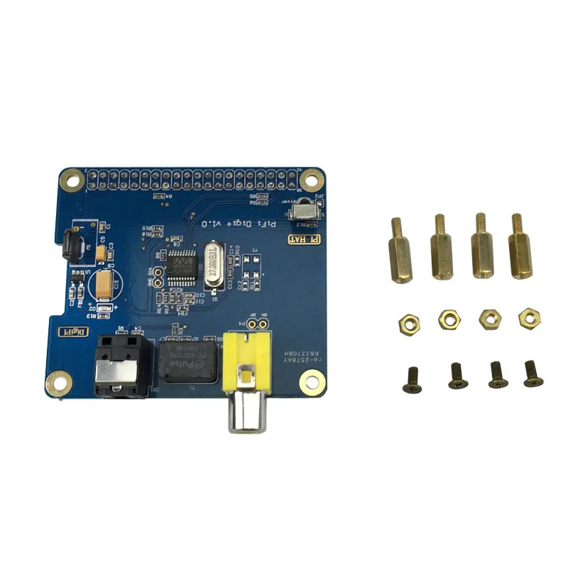 Цифровая звуковая карта Raspberry pi 3 HIFI DiGi I2S SPDIF модуль с акриловым чехлом для Pi 2 Model B +