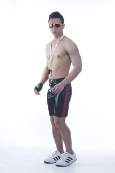 

Latex Short Pant Tight Latex Rubber Male Breeches Sexy Panties With Front Zip