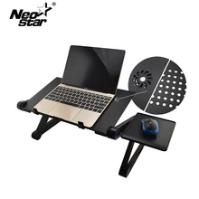 Aluminum Alloy Adjustable Laptop Desk Lapdesks Computer Table Stand Notebook With Cooling Fan Mouse Board For Bed Sofa Tray