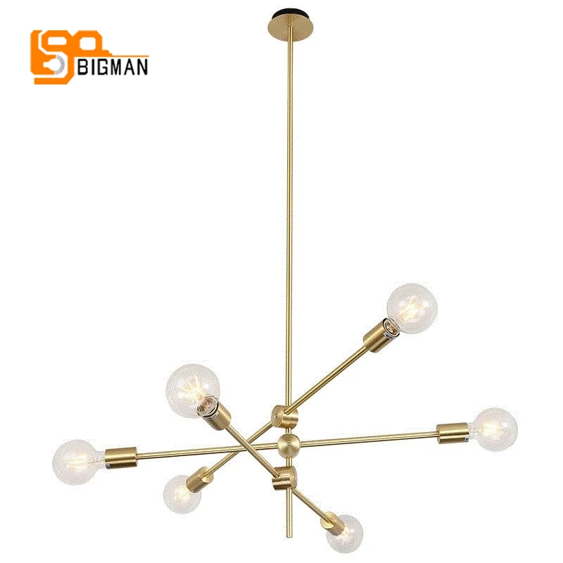 

high quality gold chandelier LED lights modern dinning room living room hanglamp AC110V 220V