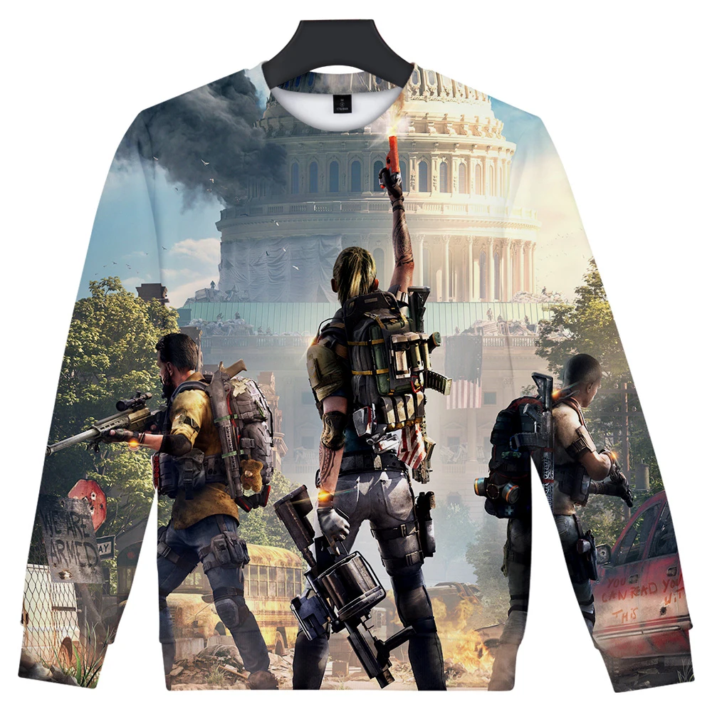 

Leisure HIP HOP Trend Tom Clancy's The Division Sport Wear 3D Fashion Cool Streetwear Popular Long Sleeve Street Wear Clothing