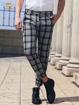 

FANZHUAN Free shipping New 2019 summer men's male man plaid casual pants Europe small feet stripes trend wild trousers 928015