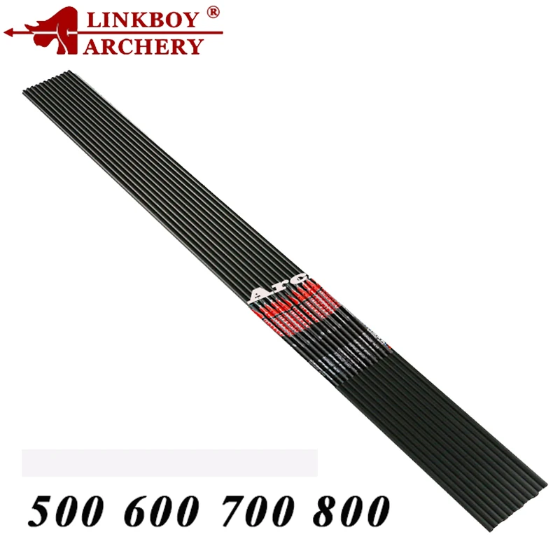 Стрельба из лука Linkboy 12 шт. карбоновые Стрелы Вал ID 4 2 мм Spine500 800 30 &quotРекурсивный