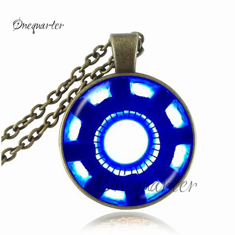 

Fractal choker necklace silver chain jewelry Om ,yoga pendant,glass dome blue mandala jewelry gift for women men sacred geometry