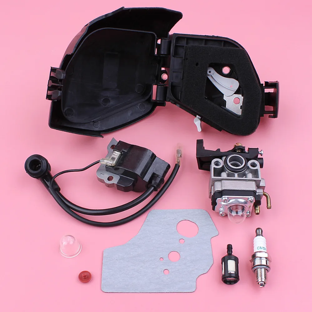 Carburetor Ignition Coil Air Filter Cover Gasket Kit For Honda GX35 GX 35 4 Stroke Small Lawn Mower Engine Motor Part Carburetor Ignition Coil Air Filter Cover Gasket Kit For Honda GX35 GX 35 4 Stroke Small Lawn Mower Engine Motor Part
