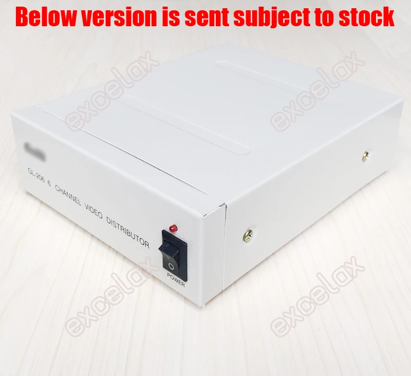 1 In 6 Out Composite CVBS BNC Connector Video Signal Distributor for CCTV Security Camera System 1-6CH Video Splitter Amplifier