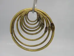 50 шт./лот 25 мм никелированная бронза loose листьев биндер кольцо