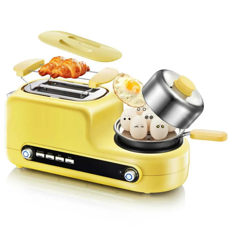 

Multi-function Toaster Breakfast Machine Baking Machine Heating Steamed Egg Grilled Meat Thaw Household Fully Automatic