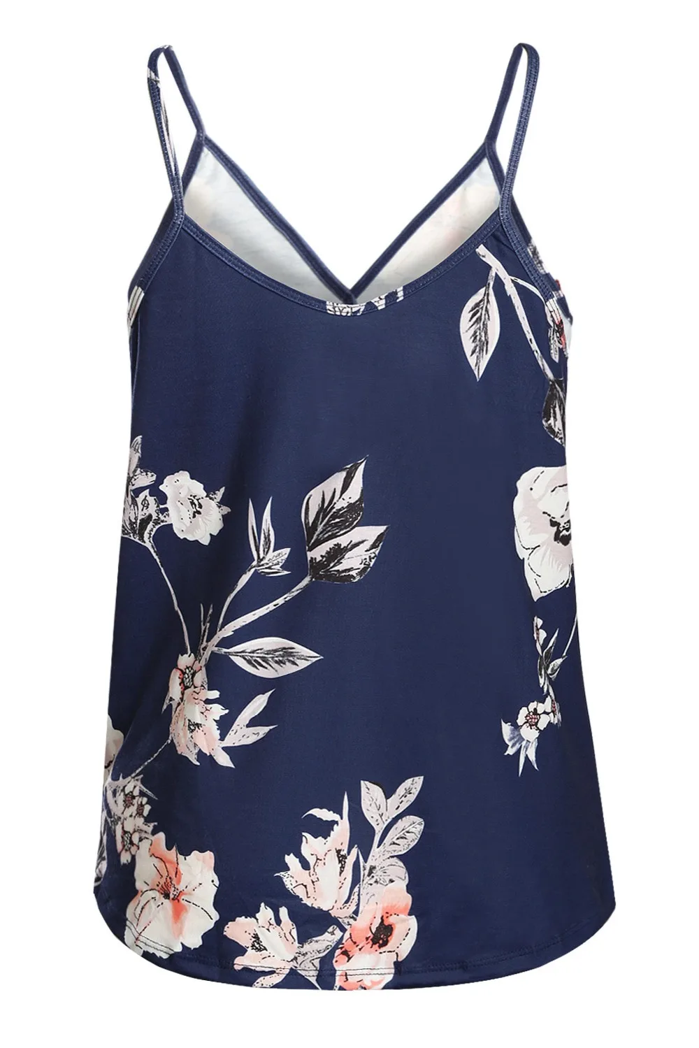 Blue-Tropical-Plant-Print-Tank-Top-LC251916-5-2