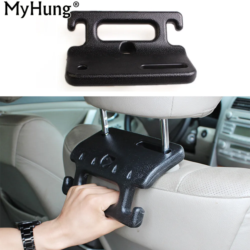 Car seat back rear safety handle on the front seat headrest vehicle for
