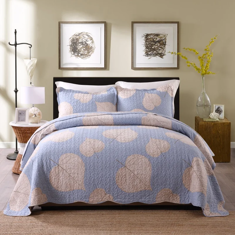 Annuona Cotton 2 Persons Bed Linens Cover Set A Soft Comforter Blanket