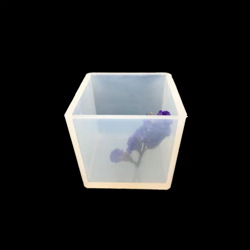 Handmde талисманы квадратный Куб Силиконовые кулон формы для изготовления ювелирных изделий Cube полимерный литой плесень DIY Craft Tool