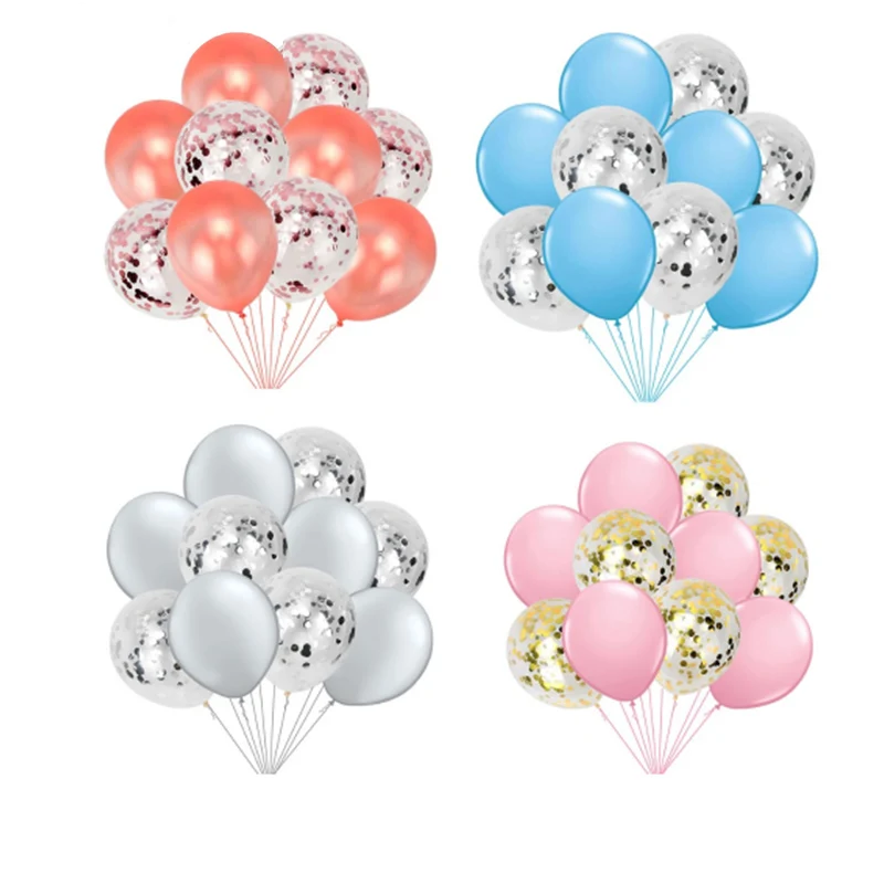 

10pcs 12inch confetti balloon proposal Valentine's Day birthday bachelor party decoration children's wedding baby shower supplie