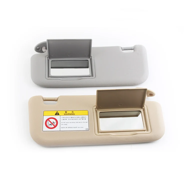 

Car accessories Gray Beige sun visor with make-up mirror and Screws for Toyota Corolla 2014-2017 74320-02B21 74310-02K91