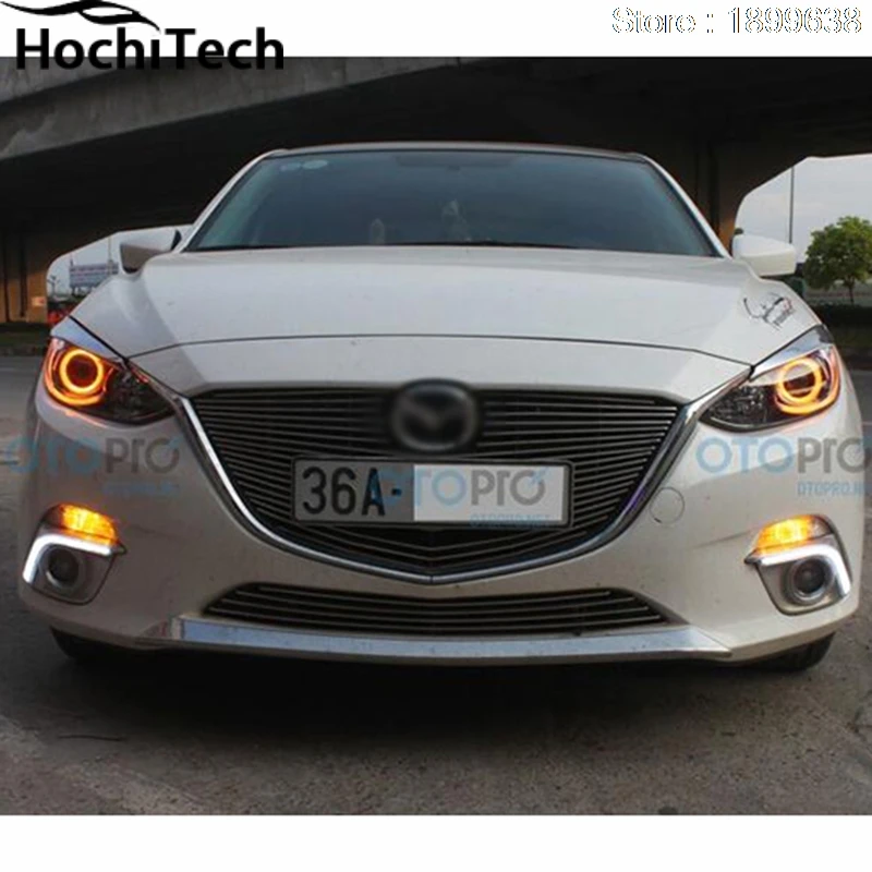 Для mazda 3 2010 2011 2012 2013 2014 светодиодный периметр фар колец halo многоцветный RGB ангел
