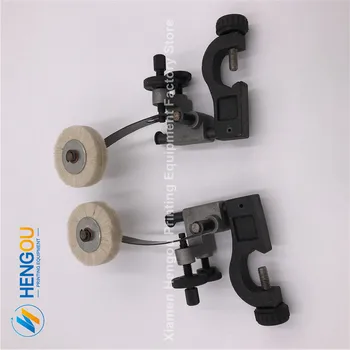 

1 Pair China Post Free Shipping Komori paper brush wheel with seat frame width=7.9cm