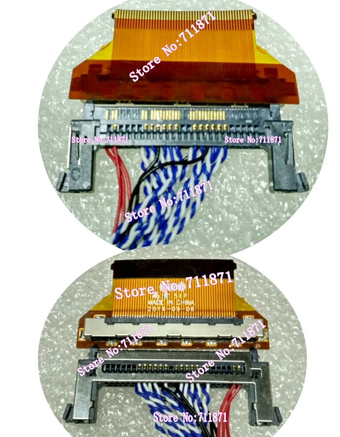 51P FFC FPC FI-R51HL экран кабель LVDS 2ch 8Bit 51Pin HD экран линия двойной восемь 8Bit R51HL R51 51P LVDS FPC экран кабель