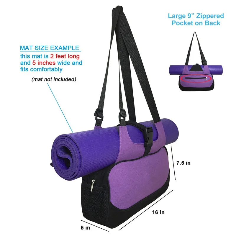 Новейшая многофункциональная парусиновая сумка-рюкзак для йоги, сумка через плечо, спортивная сумка для женщин, спортивная одежда для фитнеса, спортивная сумка