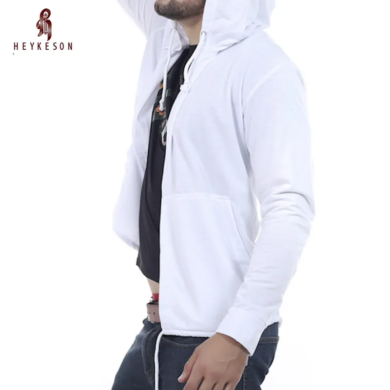 

HEYKESON 2018 Hoodies Men Hip Hop Mens Brand Hooded Cloak Cape Cardigan Hoodie Sweatshirt Slim Fit Men Hoody