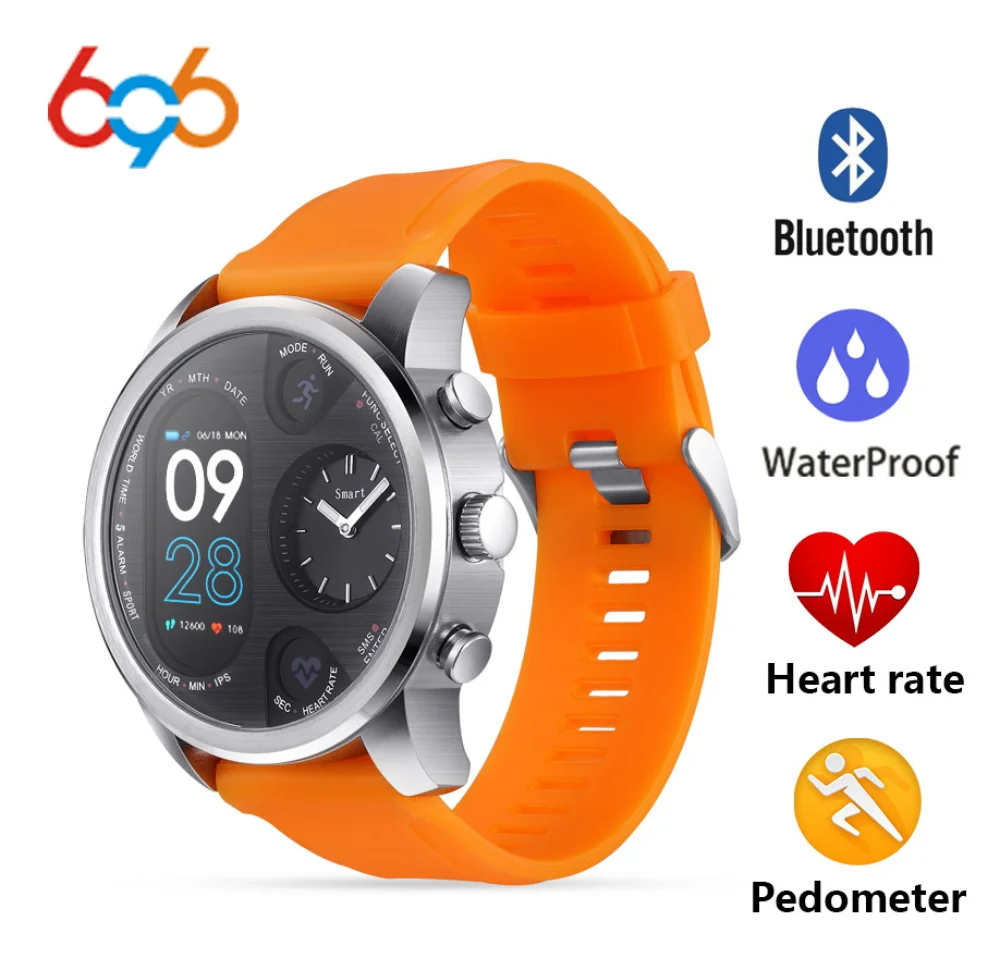 

696 T3 0.96" Heart Rate Blood Pressure Monitor Smart Bracelet Wristwatch 30m IP68 Waterproof Sport Smart Band Fitness Wristband