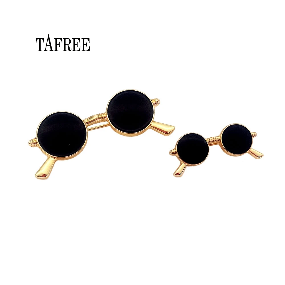 

TAFREE Black Sunglasses Shaped Lapel Pins Enamel Brooch For Hat Bag Jeans Shirt Badge Korean Style Jewelry LP365