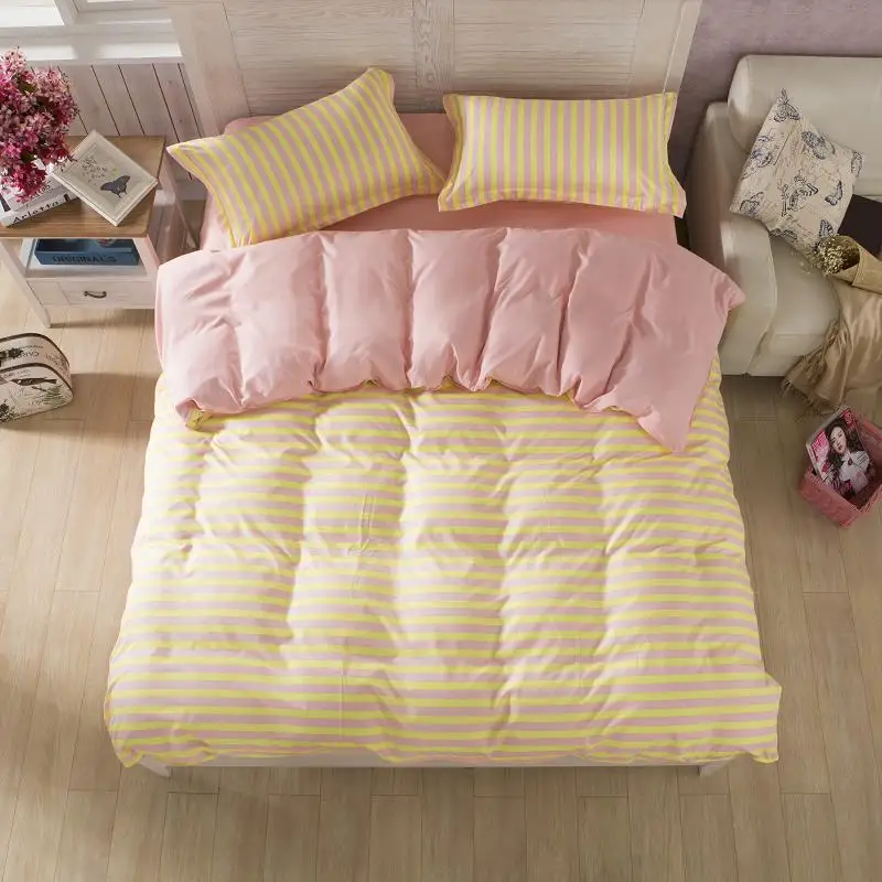 Black And Hot Pink Heart Printing Duvet Cover Sets King Bedding
